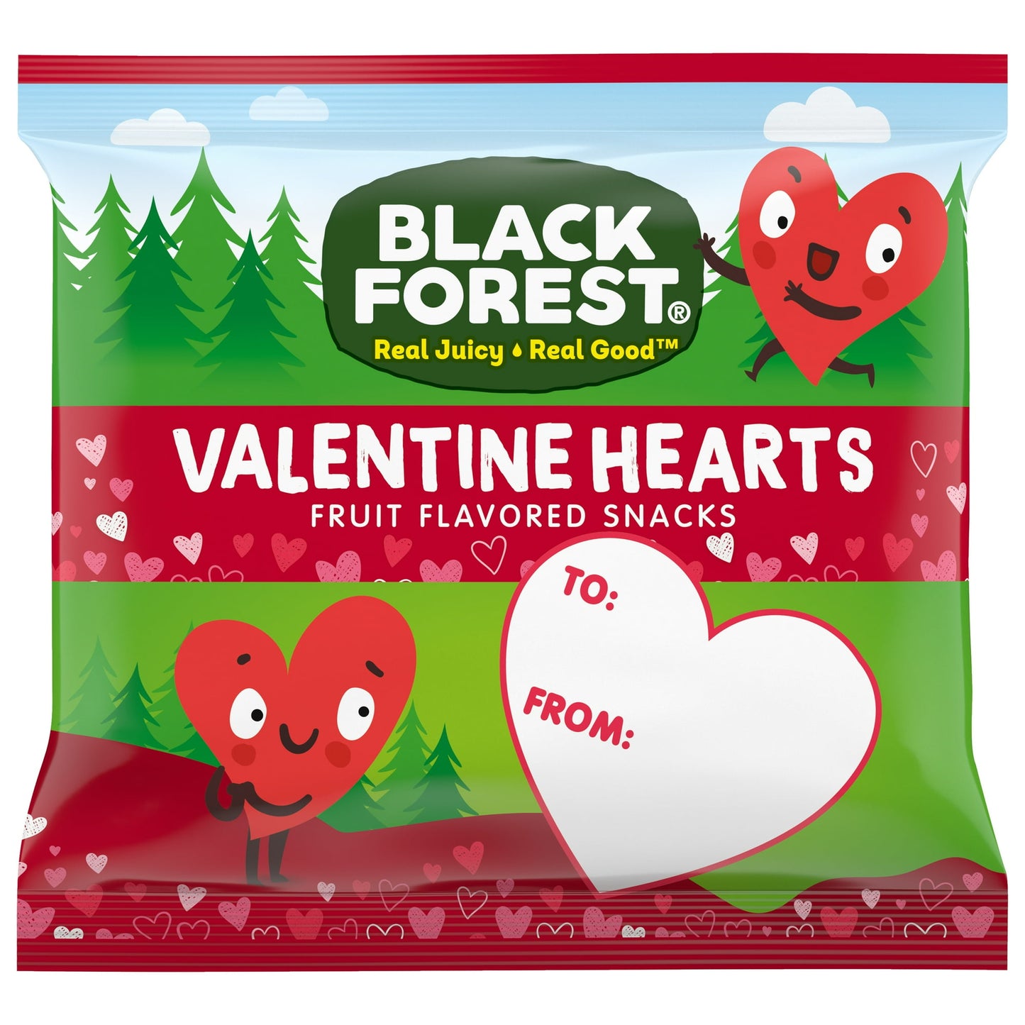 Black Forest Corazones de San Valentín 22 Bolsas de Fruta, 17.6oz