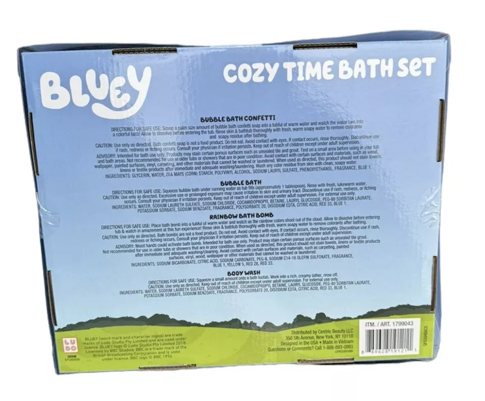 Bluey Cozy Time Bath Set