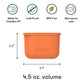 OmieBox UP Dip Containers Blue/Orange