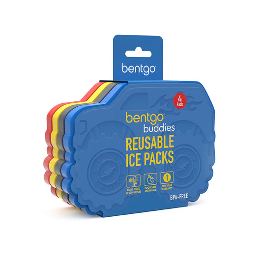 Bentgo Buddies Reusable Ice Packs (4 Pack) - Trucks