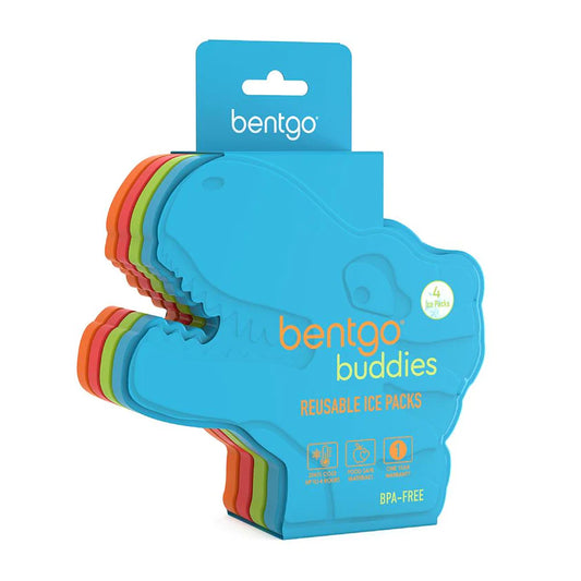 Bentgo Buddies Reusable Ice Packs (4 Pack) - Dinosaur