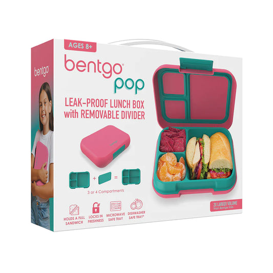 Pop Lunch Box Bright Coral/Teal