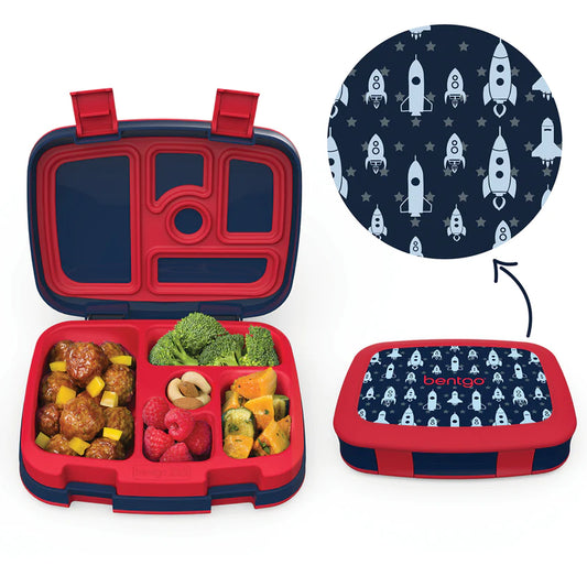 Kids Prints Lunch Box Space Rockets