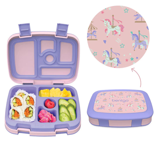 Kids Prints Lunch Box Carousel Unicorns