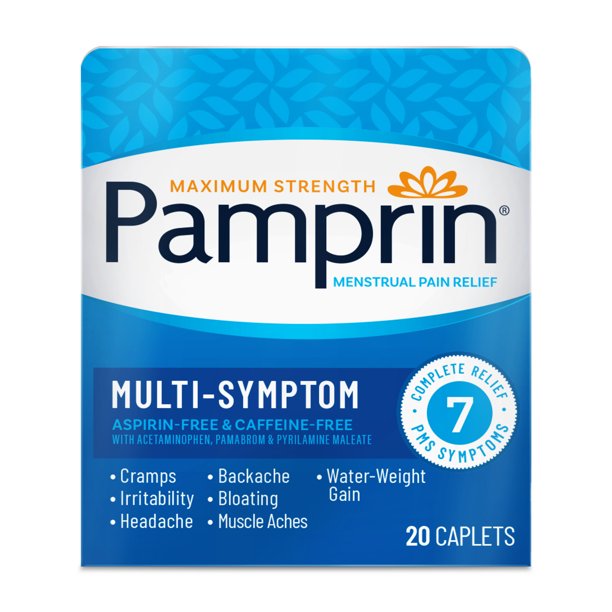 Maximum Strength Multi-Symptom Menstrual Pain Relief Caplets