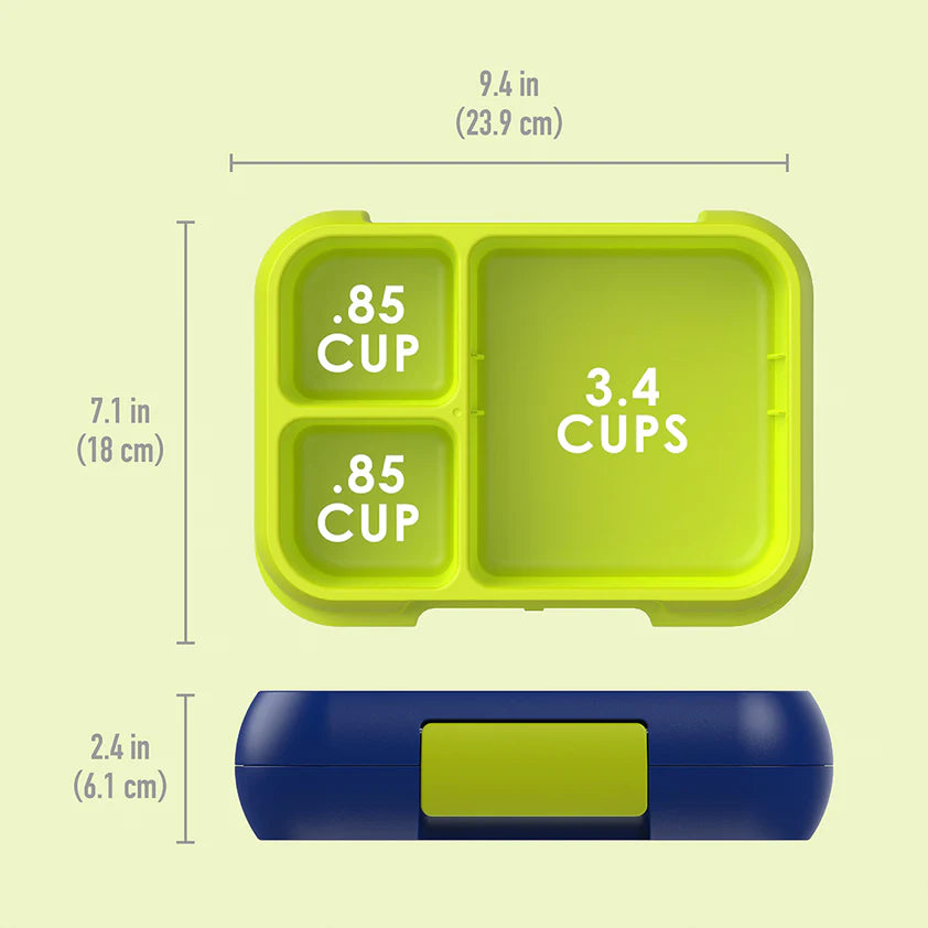 Pop Lunch Box Navy Blue/Chartreuse