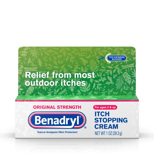 Benadryl Original Strength Itch Relief Cream, Topical Analgesic