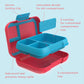 Pop Lunch Box Flame Red/Turquoise
