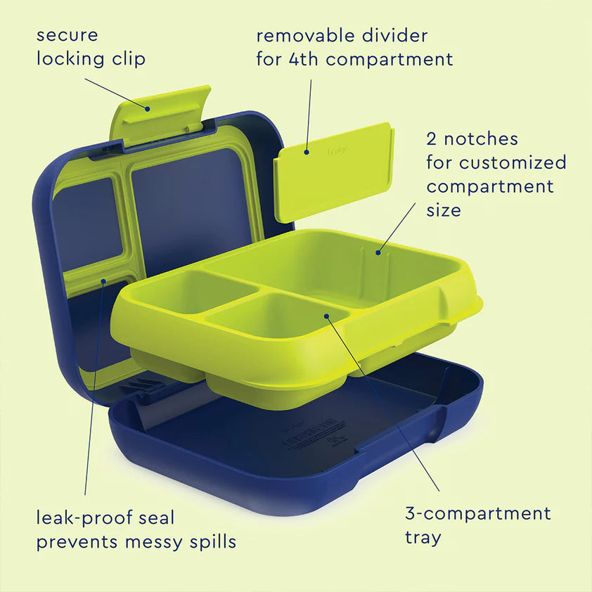 Pop Lunch Box Navy Blue/Chartreuse
