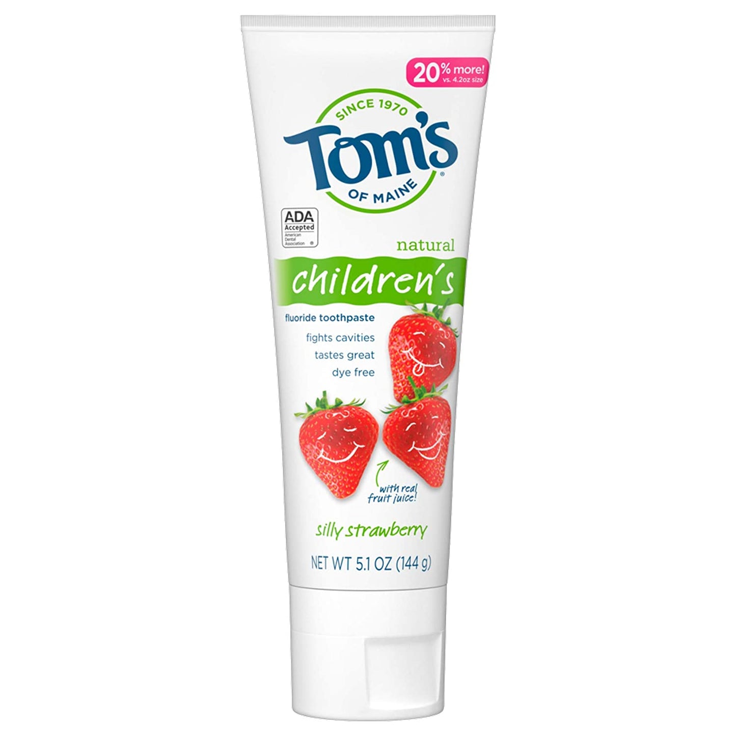 Toms Toothpaste Silly Strawberry 5.1 Oz