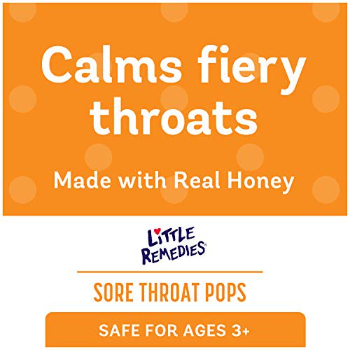 Sore Throat Pops, Made With Real Honey