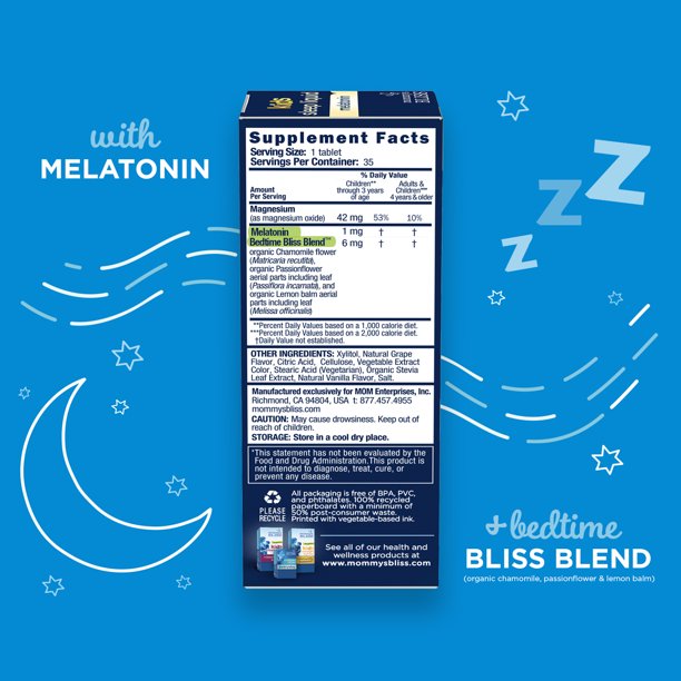 Mommys Bliss Kids Sleep Chewables with Melatonin + Magnesium