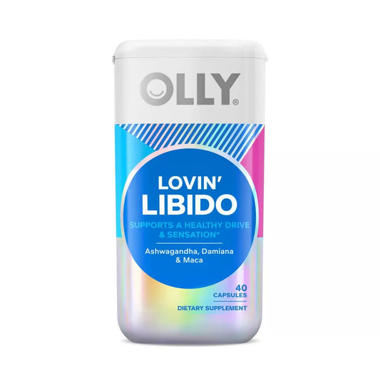 Olly Lovin' Libido Supplement Capsules with Ashwagandha, Damiana & Maca - 40ct