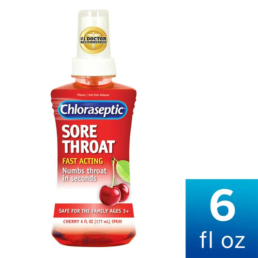 Chloraseptic Sore Throat Spray, Cherry Flavor, 6 fl oz