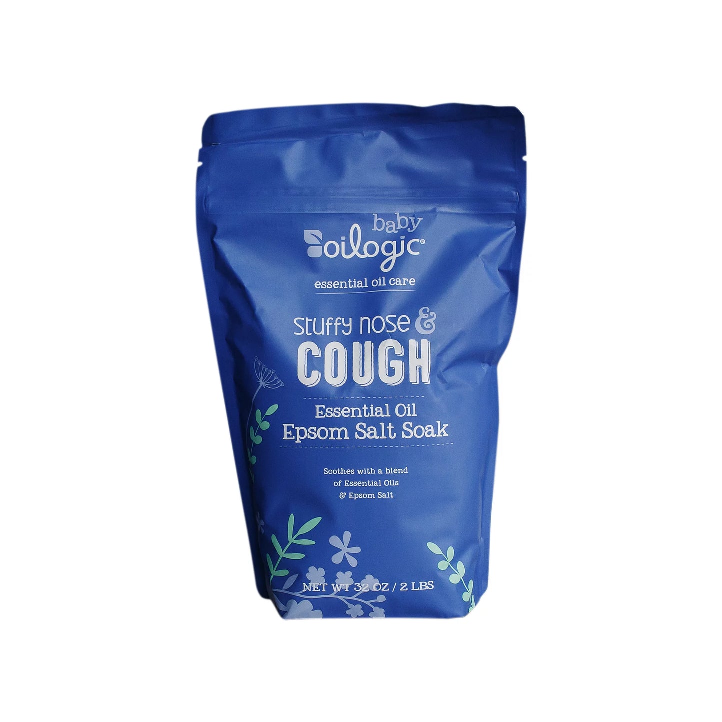 Oilogic Stuffy Nose & Cough Baby Essential Oil Epsom Soak, 2lbs