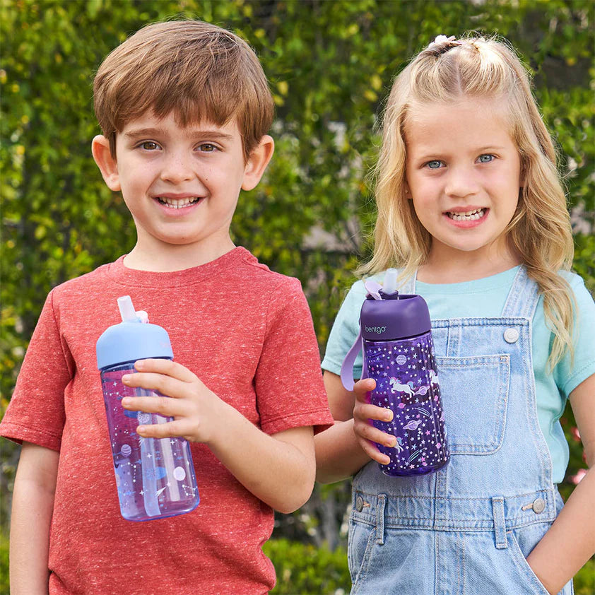 Bentgo Kids Prints Water Bottle Unicorn/Lavender Galaxy